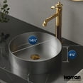 thumbnail image 6 of Karran Usa Ccv200 Cinox 14-1/4" Circular Stainless Steel Vessel Bathroom Sink - Gold, 6 of 7
