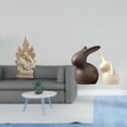 thumbnail image 2 of Conjunto De Escultura De Resina De La Sagrada Familia Y Figura De Conejo De Porcelana Para Oficina, Mesa, Coche, Hogar, TV, Soporte, Decoración De Armario De Jardín De Pascua, 2 of 8