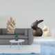 thumbnail image 2 of Conjunto De Escultura De Resina De La Sagrada Familia Y Figura De Conejo De Porcelana Para Oficina, Mesa, Coche, Hogar, TV, Soporte, Decoración De Armario De Jardín De Pascua, 2 of 8