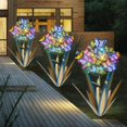 thumbnail image 1 of Luces solares con forma de mariposa de agave de metal Homight para escultura de jardín, 3 unidades, 1 of 7