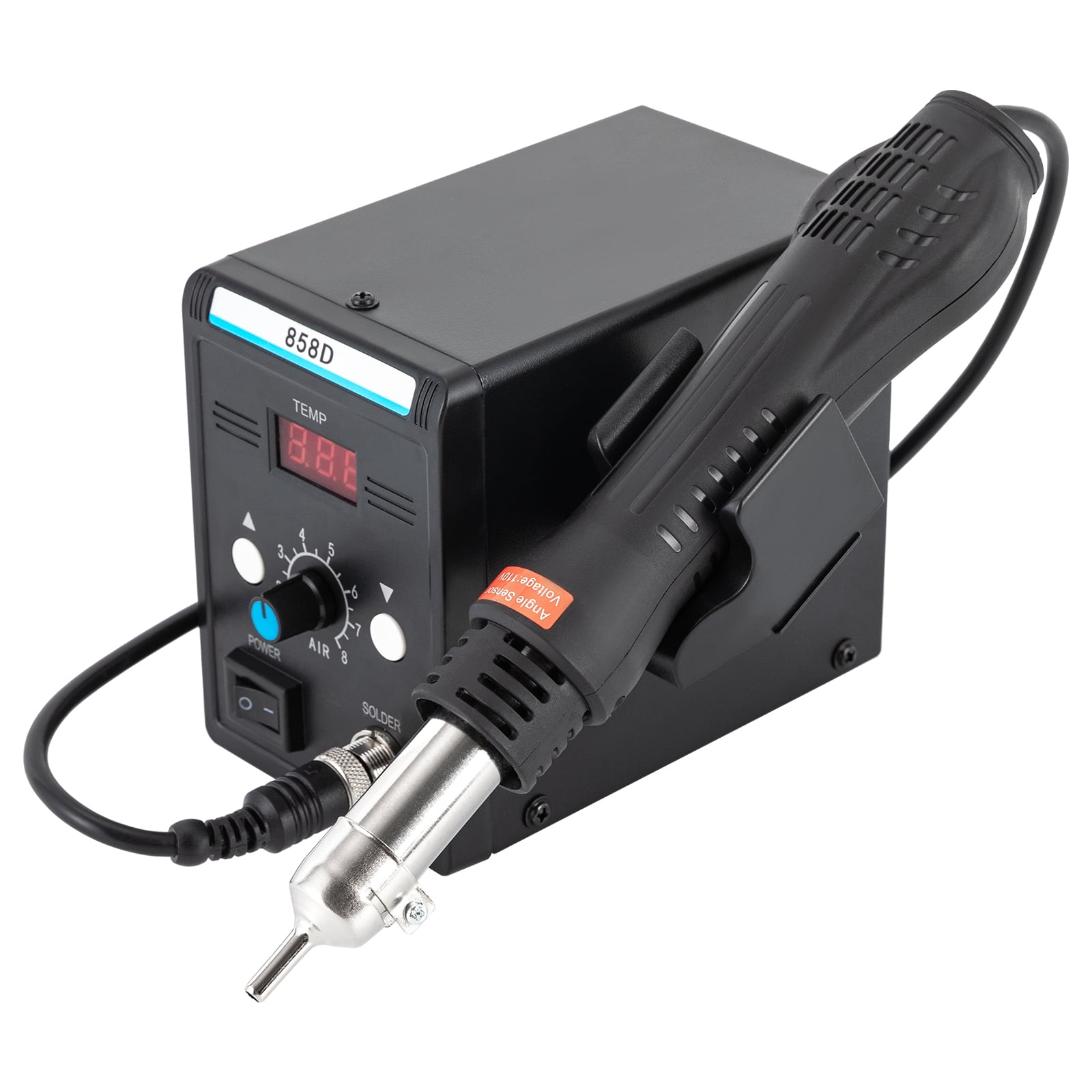 700W Hot Air Rework Station, Digital SMD Soldering Heat Gun for PCB