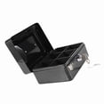 thumbnail image 4 of Caja de seguridad portátil para guardar dinero en efectivo, monedas y otros objetos pequeños (negra), 4 of 14