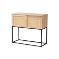 thumbnail image 1 of Baxton Studio Amelia Mid-Century Modern Transitional Natural Brown Finished Wood and Natural Rattan Sideboard Buffet, 1 of 5