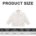 thumbnail image 2 of Chaquetas de lana de invierno para bebés y niños con abrigo forrado cálido con capucha Ropa exterior, 2 of 5