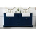 thumbnail image 3 of 72 inch double bathroom vanity in blue, 3 of 15