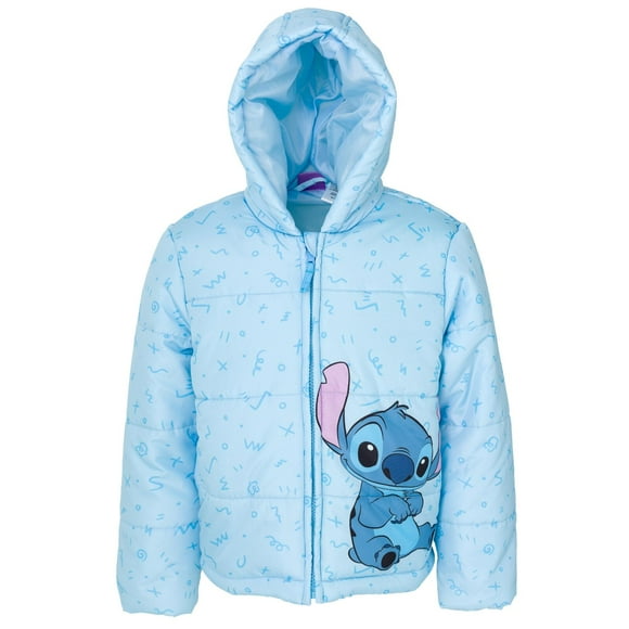 Abrigo de invierno, chaqueta acolchada Disney Lilo & Stitch Girl Blue 6