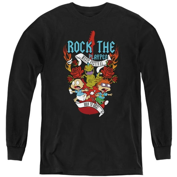Rugrats Rock The Playpen Music Festival Youth Long Sleeve T shirt