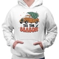 thumbnail image 2 of Retro Tis the Season Hoodie Sweatshirt Unisex Medium White, 2 of 5