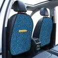 thumbnail image 3 of Kdxio Blue Star Print Print 2 Pack Car Kick Mat Seat Cover Back Protector Mat with Pockets for Organizer Backseat Protector and Storage Anti Kick Pad for Vehicles, 3 of 9