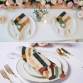 thumbnail image 2 of Abstract Boho Cloth Napkins, Vintage Multicolored Geometric Stripes Washable and Reusable Dinner Napkins Set of 6, Table Napkin for Kitchen Party Birthday Wedding Hotel Housewarming 20"x20", 2 of 8