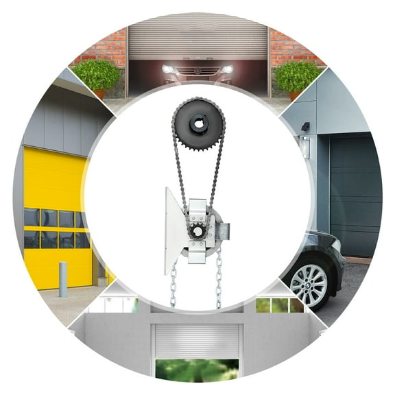 8m/26ft Silver iron Garage Door Jackshaft Chain Hoist Garage Door Openers for garages warehouses roller shutters