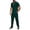 Green, variant on Gytharion Men's 2 Piece Outfits Stand Collar Button Down Short Sleeve Shirts with Drawstring Elastic Waist Long Pants Sets Soild Color Fashion Casual Outfits