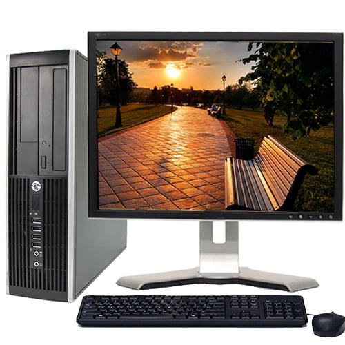 Refurbished HP Elite Windows 10 Pro Desktop Computer Bundle with an Intel Quad Core i5 CPU 8GB RAM 500GB HD DVD-RW Wifi and a 19&quot; LCD -Refurbished Computer with 1 Year Warranty!