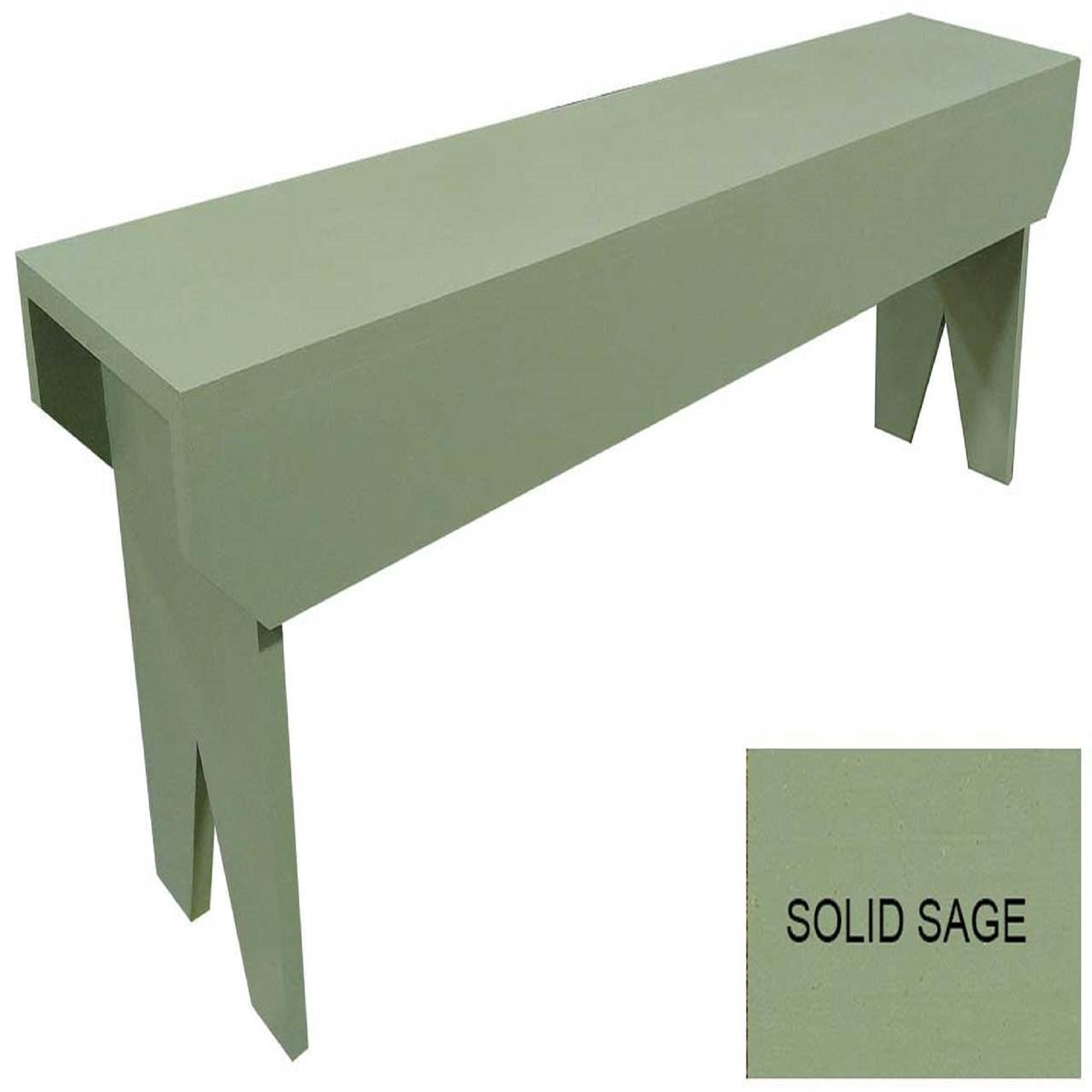 4' Sage Green Modern Style Simple Bench - Walmart.com