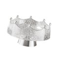 thumbnail image 4 of Frutero con pedestal Plato de frutas Centro de mesa Cuenco decorativo Moderno Multiusos Blanco y Plata, 4 of 7