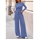 thumbnail image 5 of Conjunto Lounge de Dos Piezas para Mujer PRETTYGARDEN Azul Talla M, 5 of 8