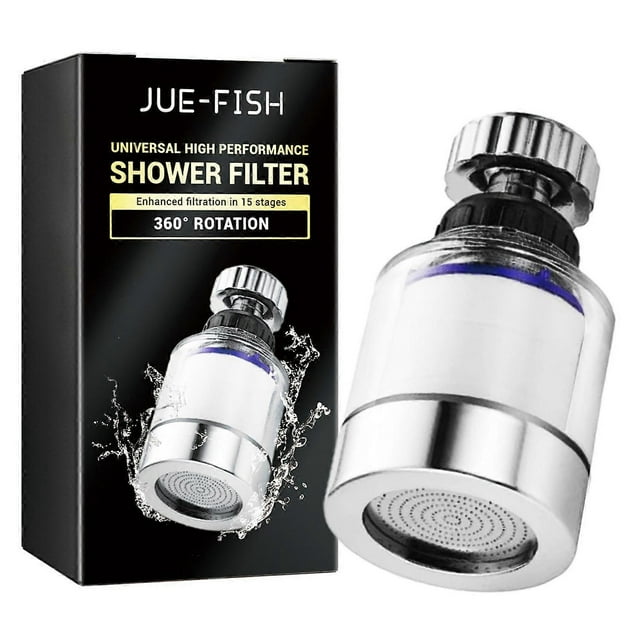1-6pcs JUE-FISH JUB06-A047-1-BK1 Faucet Water Filter 360 Degree Rotating Head Filtration Sprayer Wat