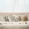 thumbnail image 4 of Ambesonne Leaf Print Throw Pillow Cover 4 Pack, Rustic Autumnal Dots, 20", Brown Caramel and Taupe Grey, 4 of 4