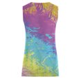 thumbnail image 5 of Pompotops Women's V-Neck Leisure Sleeveless Printing Drawstring Vest Tops, 5 of 5