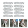 thumbnail image 6 of Eease 5 Pairs Cotton Frilly Socks Ruffle Socks Lettuce Trim Stockings for Ladies, 6 of 10