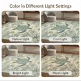 thumbnail image 7 of ODIKA Sea Turtle Centerpiece Weathered Navigation Chart Anchor Motif Stain Resistant Low Profile for Dorm Room, Small Living Apartment, 7 of 7