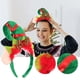 thumbnail image 5 of GOOHOCHY Diadema con forma de sombrero, aros para el pelo, pañuelo para la cabeza, banda para el pelo con cascabeles, tocado navideño, adorable tocado, 5 of 8
