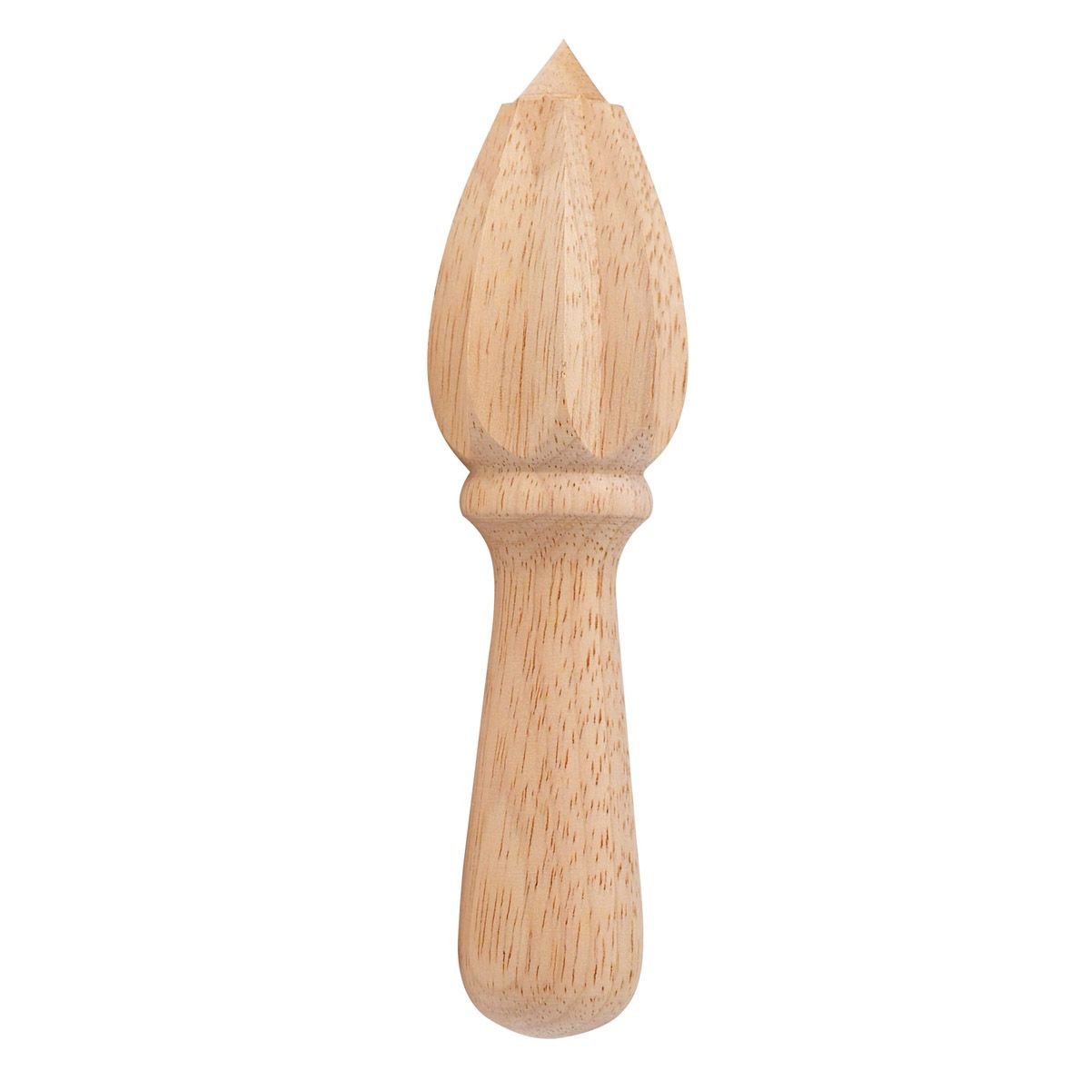 HIC 6" Wooden Citrus Juicer Reamer Extracts Juice from Lemons, Limes and Other Citrus Fruits