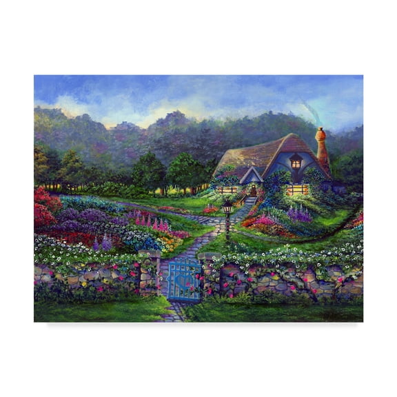 Trademark Fine Art 'Garden Gate' Canvas Art by Bonnie B Cook