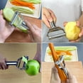 thumbnail image 6 of NOGIS Stainless Steel Dual Blade Vegetable Peeler - Commercial Grade Julienne Cutter, Scraper - Fruit, Potatoes, Carrot, Cucumber - Kitchen, Home Staple - Perfect Housewarming Gift, 6 of 7