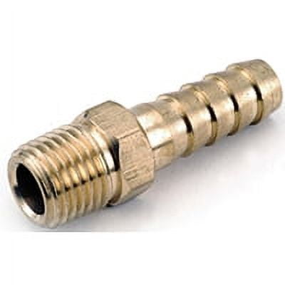 Anderson Metals 1/4 In. ID x 1/2 In. MPT Brass Hose Barb 757001-0408 Pack of 5
