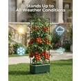 thumbnail image 6 of 51" Self Watering Planter Box with Trellis, Tomato Cage with Water Level Indicator, Indoor Outdoor Raised Garden Bed, 6 of 10