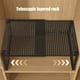 thumbnail image 5 of Estante organizador de armarios ampliable, almacenamiento metálico apilable, cocina, baño, despensa, encimera de café, escritorio, en blanco y negro, ajustable de 12"-24" de ancho, 5 of 6