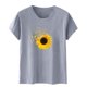 thumbnail image 4 of Blusas de Manga Corta para las Mujeres Divertido Impreso Cuello Redondo Tee, Vintage Humor Gráfico Blusas de Primavera para las Mujeres, 4 of 5