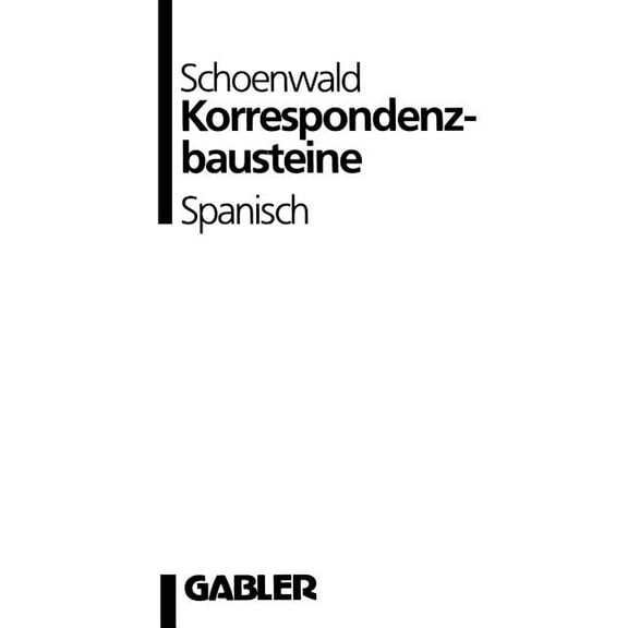 Korrespondenzbausteine Spanisch, (Paperback)