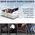 thumbnail image 2 of for SUBARU FORESTER 2010 Car Seat Cover, Premium Leather Full Set of 5 Seats With a Headrest and Lumbar Support Non-slip, Black and Red Edges Car Seat Covers, Beautify the Interior of Old Cars, 2 of 6