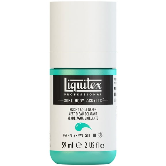 Liquitex Professional Soft Body Acrylic Color, 2 oz., Bright Aqua Green