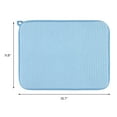 thumbnail image 6 of Unique Bargains Absorbent Microfiber Kitchen Drying Mat for Dishes Blue 15.7*11.8 in, 6 of 6