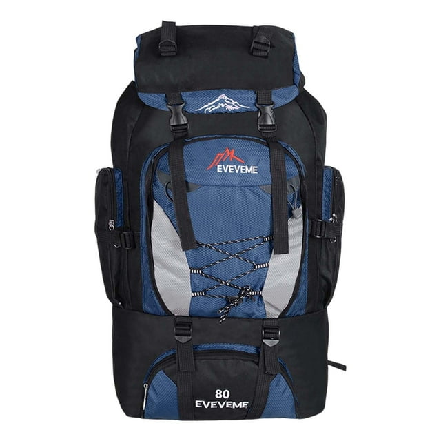 Huanglei Outdoor Leisure Sports Backpack 80L Light Cycling Backpack Nylon Travel Hiking Pack Unisex