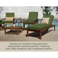 thumbnail image 3 of Textured Solid Artichoke Green Highback Dining Chair Cushion, 3 of 8