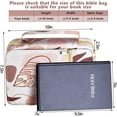 thumbnail image 3 of Bible Cover Case/Book Cover, Bible Case for Women Men, Bible Cover Bags Floral Pattern With Handle  Portable Bible Carrying Case for Bible Study Fits for Standard Size Bible, 3 of 7