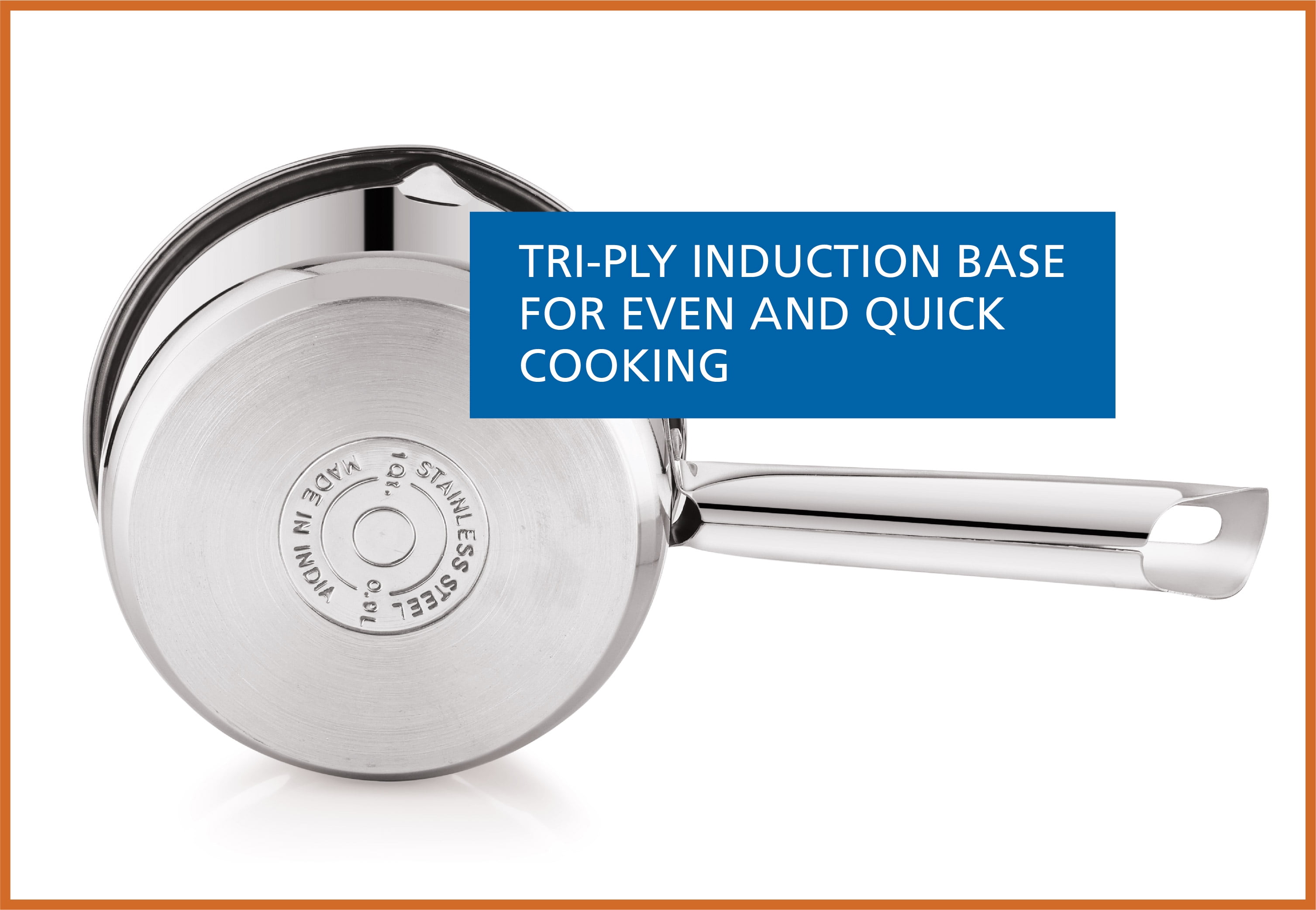 Mainstays 1 qt Oven Safe Stainless Steel Saucepan with Straining Lid