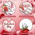 thumbnail image 4 of Heart-shaped Balloons Ladies Celebration Banner Red Gift Boxes Women's Party Display Lipstick Decor Pink Theme Girls' Gathering Backdrop for Women's Party Ladies' Gathering Girls' Night, 4 of 9