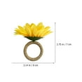 6 Pcs Vintage Decor Wedding Table Matches Napkin Holders Rings Flower
