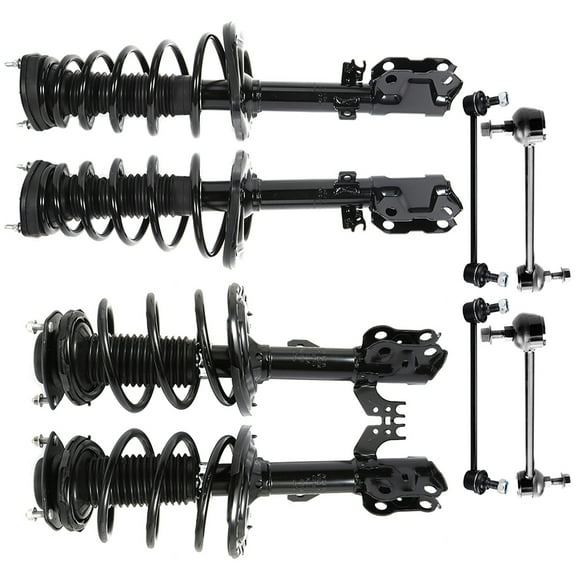 SCITOO Front Rear Struts Spring Sway Bars Suspension Kit For 2012-2017 For Toyota Camry 2.5L,2012-2017 For Toyota Camry 3.5L,6PCS 172941 172942 K750123 K90345