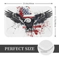 thumbnail image 2 of Balery American Flag Eagle Art Felpudo de franela, resistente a las manchas y a la decoloración, para uso interior y exterior, fácil de limpiar, 40 x 60 cm, 2 of 7