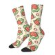 thumbnail image 1 of Fotbe Frog Hold Strawberry Calcetas Largas con Estampado para Hombre y Mujer – Calcetas de Compresión Transpirables y Elásticas, Viajar y Uso Diario Talla 5-11, 1 of 6