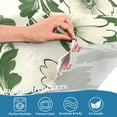 thumbnail image 5 of Yayeee Kitchen Curtains Tier Set of 2 Light Filtering 57"x24" Over Sink Window Panels, Green Floral, 5 of 7