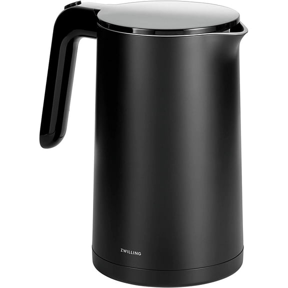 Enfinigy Cool Touch 1.5-Liter Electric Kettle, Cordless Tea Kettle & Hot Water - Black