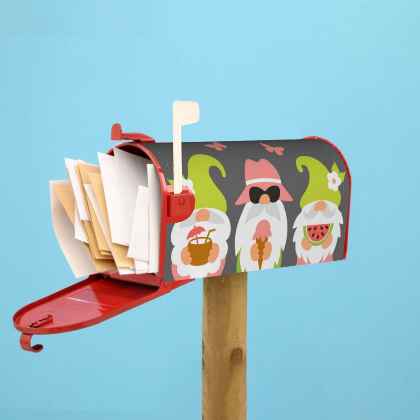 Kdxio Magnetic Mailbox Cover 21x18 in Mailbox Cover Outdoor Decoration Holiday Mailbox Covers for Home Garden Yard-21x18 in