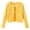 Yellow, variant on AUDeals Girls Ribbed Tie Front Cardigan - Long Sleeve Cropped Lightweight Knit Sweater Cover Up for Girls Fall Winter Layering Wear